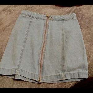 Jean zip skirt from forever 21